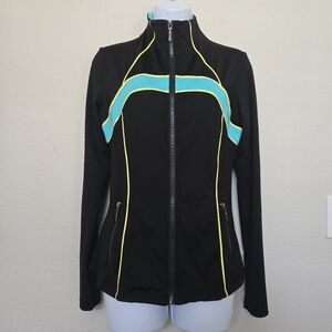 Vintage Activewear Y2K Boston Proper Zip Jacket Black Size Small